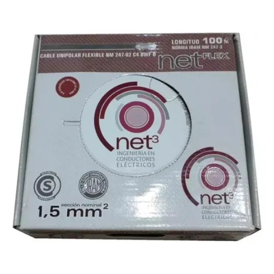 Rollo De Cable Net3 Unipolar 1.5mm2 X 100m