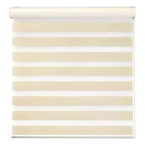 Persiana Enrollable Cortina Roller Duo 60 X 180cm Colores Beige