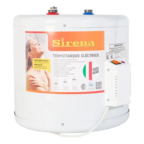 Termotanque Eléctrico Sirena Te40 Blanco 40l C Sup/infe