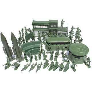 56pcs Militar Misil Base Modelo Playset Juguete Soldado Verd 56pcs Militar Misil Base Modelo Playset Juguete Soldado Verd
