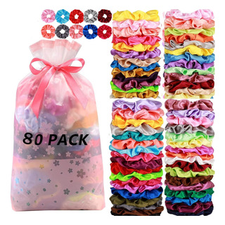 80 Piezas Scrunchies Velvet Elástico Hair Para El Cabello 80 Piezas Scrunchies Velvet Elástico Hair Para El Cabello