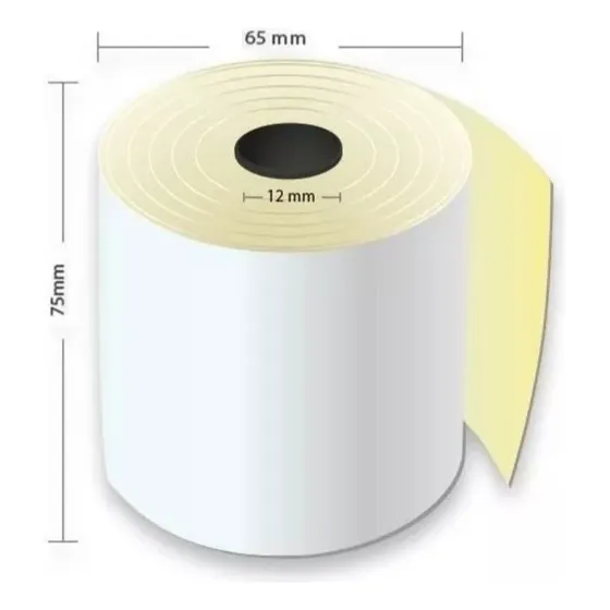 Rollo Químico 75x65mm Caja De 100 Unidades.
