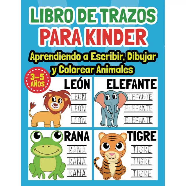 Libro: Libro De Trazos Para Kinder: Un Cuaderno De Activi...