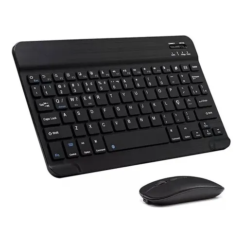 Teclado Bluetooth Abnt2 + Mouse Sem Fio P/ Galaxy Tab Z Fold