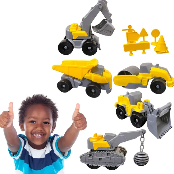 Carrinho Brinquedo Infantil Trator Rolo Caminhão Escavadeira