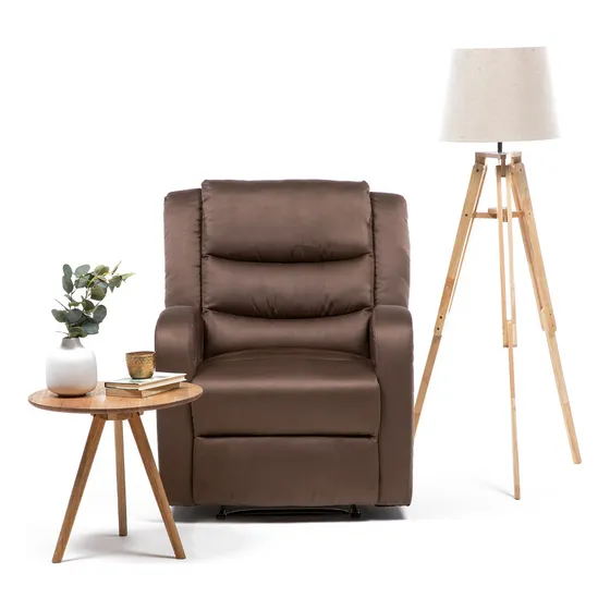 Berger Reclinable Choco + Masaje Color Marrón
