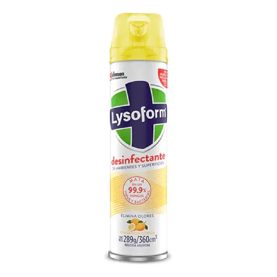 Lysoform Desinfectante De Ambiente Y Sup. Citrico 360cc
