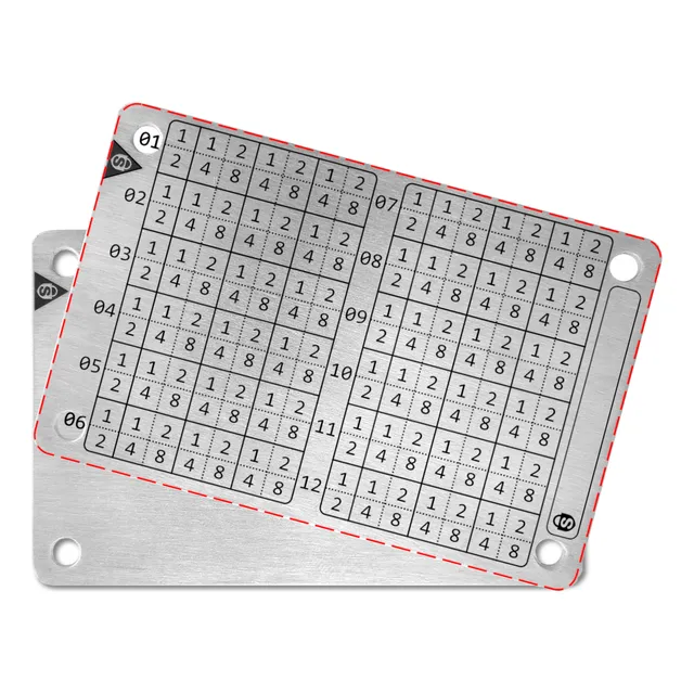 2x Carteira Metal (cold Wallet Palavra-chave Cripto Bitcoin)