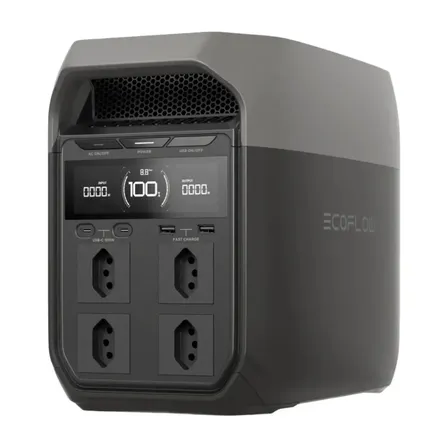 Delta 3 127v Ecoflow - Estação De Energia Portátil 1024wh 1800w