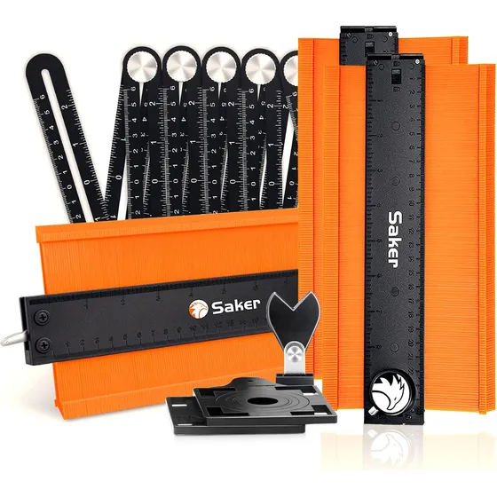 Herramienta De Perfil Saker Contour Gauge (bloqueo De 10 Pul