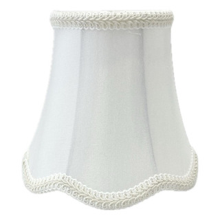 Mini Cúpula Tecido Branco P/ Lustre Prende Na Lâmpada Oferta Mini Cúpula Tecido Branco P/ Lustre Prende Na Lâmpada Oferta