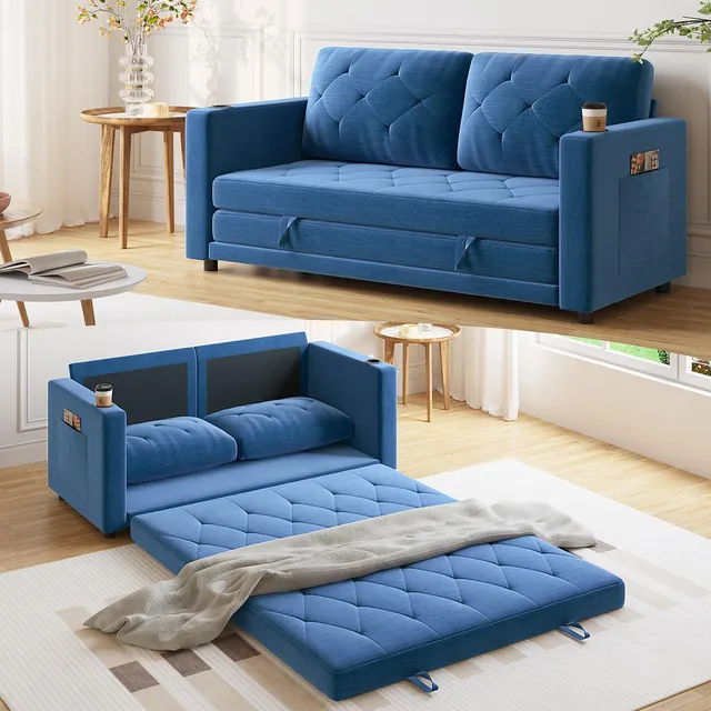 Lvifur Sofá Cama De Dos Plazas 3 En 1 Sofá Cama Extraíble