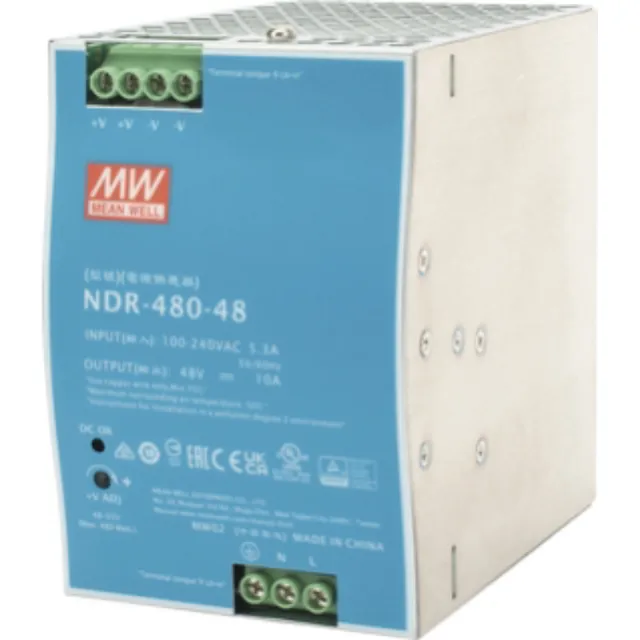 Fuente De Poder Industrial De 480w, Salida 48 Vcc, Para