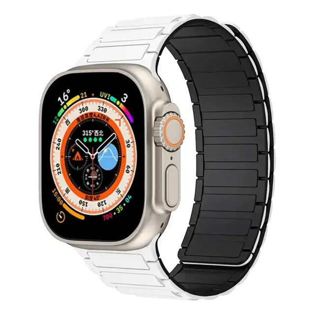 Correa Premium Para Apple Watch (42/49mm) Silicona Magnética