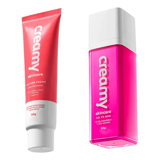Kit Hidratante Calming Cream Creamy E Acido Mandelico Creamy