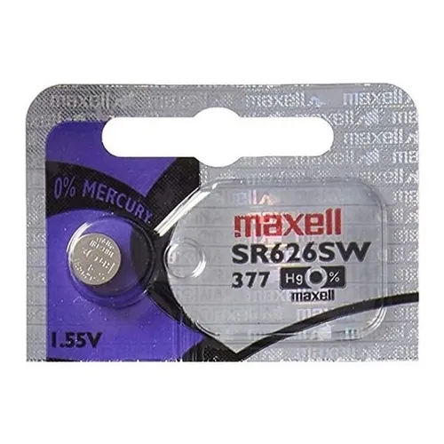Pila Maxell 377 Sr626sw X5 Unidades Oxido De Plata