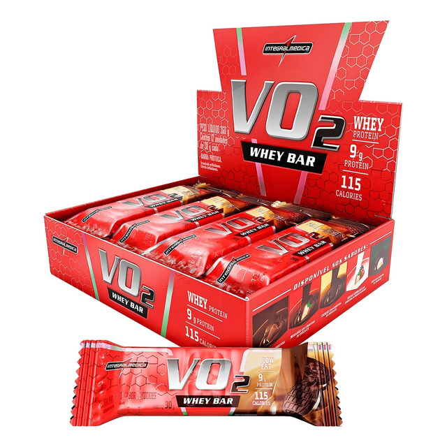 Vo2 Protein Bar Cookies And Cream 12 Und Integralmédica Vo2 Protein Bar Cookies And Cream 12 Und Integralmédica