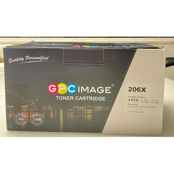 Caja 4 Toner Para Impresora Laser Marca Gpc Modelo 206x