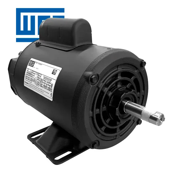 Motor Elétrico Monofásico 1 Cavalo 4 Polos Weg Baixa Rotação