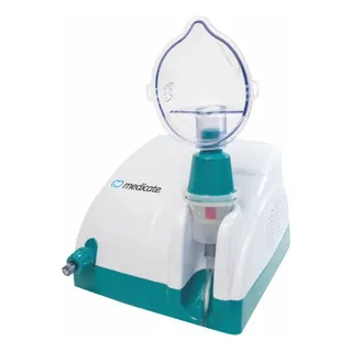 Inalador Nebulizador Compressor Medicate Md1000 Branco E Verde Inalador Nebulizador Compressor Medicate Md1000 Branco E Verde