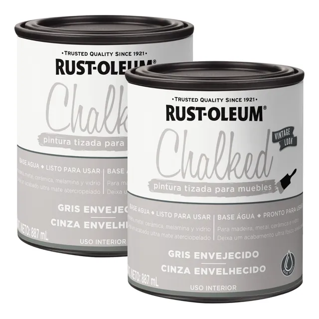 Pintura Tizada Chalked Interior X2 Unidades 0,88l Rust Oleum