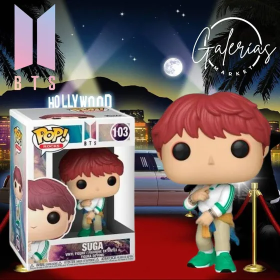 Muñeco Funko Pop, Bts Suga. Coleccionables