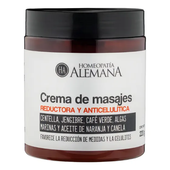 Crema De Masajes Reductora Y Anticelulítica Fragancia Sin olor