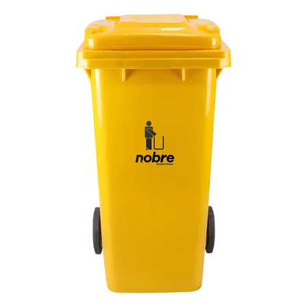 Lixeira Container 120l Coletor De Lixo Com Rodas Nobre