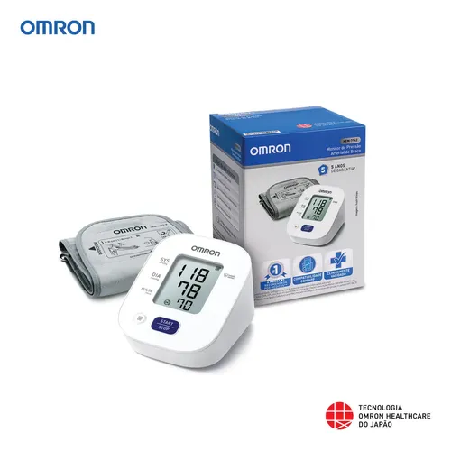 Aparelho medidor de pressão arterial digital de braço Omron HEM