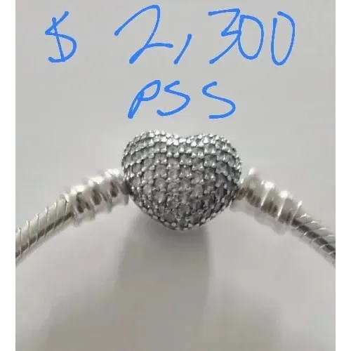 Pandora Brazalete Original De Corazon
