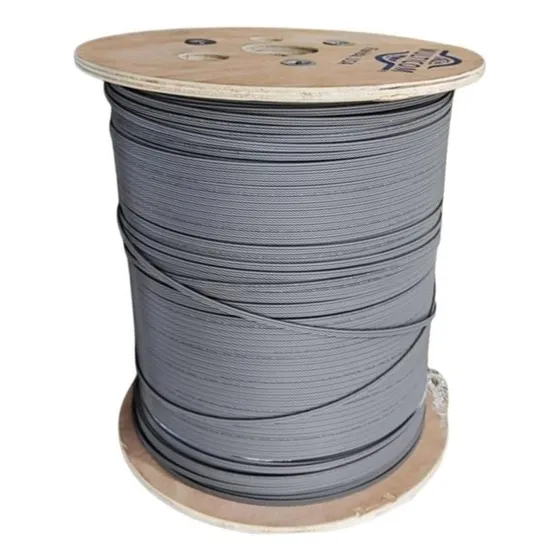 Cable Fibra Óptica Drop 1h Blanco 2 Km Plano