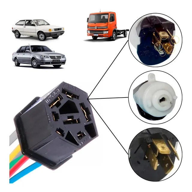 Chicote Conector Comutador Ignição Gol Santana Parati Voyage
