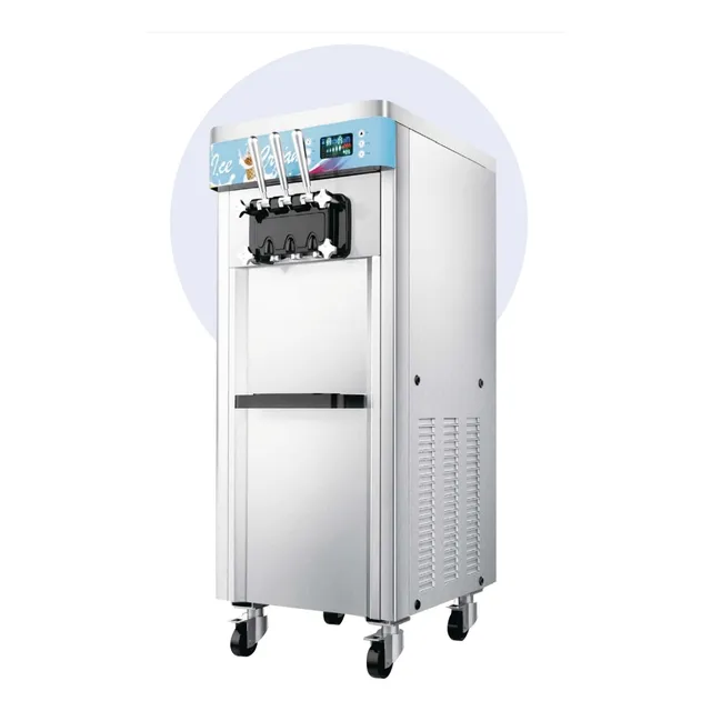 Maquina Para Helados (barquillas) 3 Sabores En 110v Con Rued