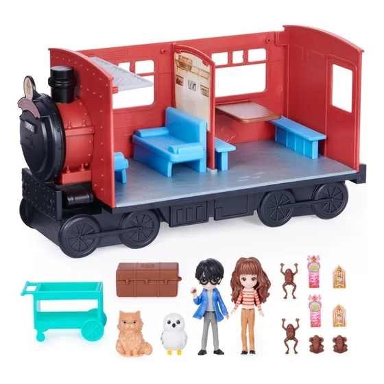 Set de figuras de acción Spin Master Magical Minis Wizarding World Expreso De Hogwarts - 15 piezas