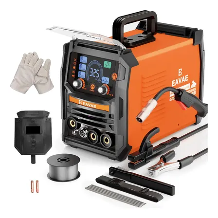 Máquina Solda Inversora Sem Gás 3 Em 1 Bivolt 110v/220v 325a Laranja 127/220v