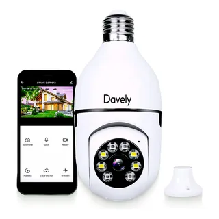 CĂąmera De Segurança LĂąmpada Interna Externa Ip Wifi App Yoosee Com VisĂŁo Noturna EspiĂŁ 360Âș Cor Branco Davely CĂąmera De Segurança LĂąmpada Interna Externa Ip Wifi App Yoosee Com VisĂŁo Noturna EspiĂŁ 360Âș Cor Branco Davely