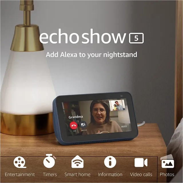 Echo Show 5 (2da Gen, Ed 2021/negr)pantalla Hd/alexa/camara