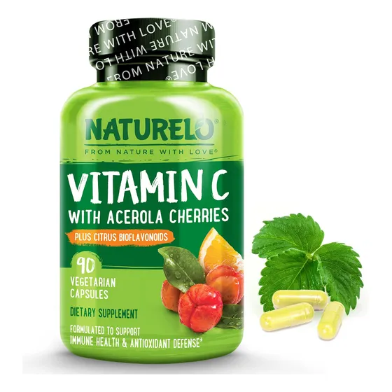 Vitamina C De Naturelo Con Extracto Orgánico De Acerola Y C