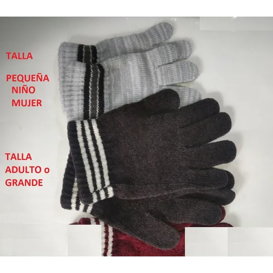 Guantes De Lana Para El Frio Niños Y Adultos