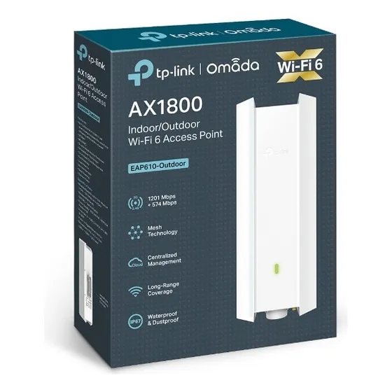 Punto Acceso Tplink Eap610 Exterior Wifi 6 Poe Gigabi Ax1800
