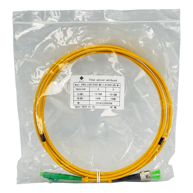 2mt Lc/apc-st/apc Monomodo Sm Duplex Jumper Cable Fibra 9/12