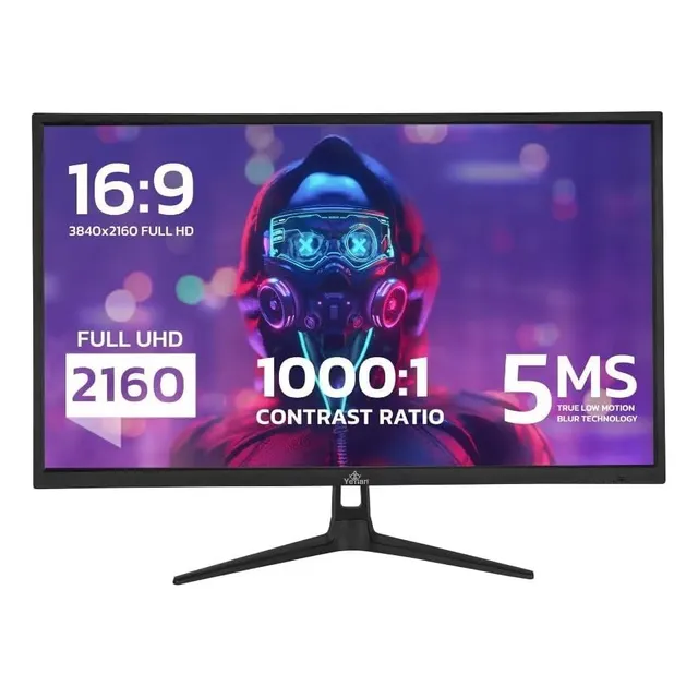 Monitor Gamer Yeyian Odraz Led 27" , 4k 60hz ,ultra Hd 3840 X 2160p Freesync, Hdmi, Displayport, Bocinas Integradas, Negro, YMG-4K27-01