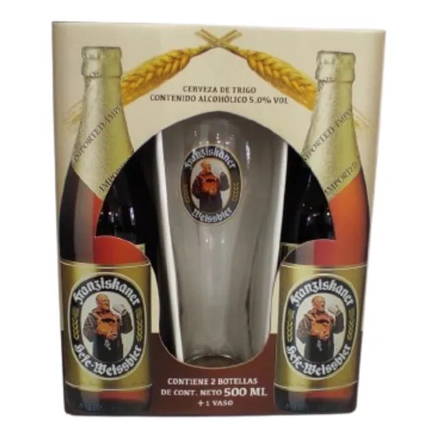Cervezas 2 Franziskaner 500 + Vaso Franziskaner