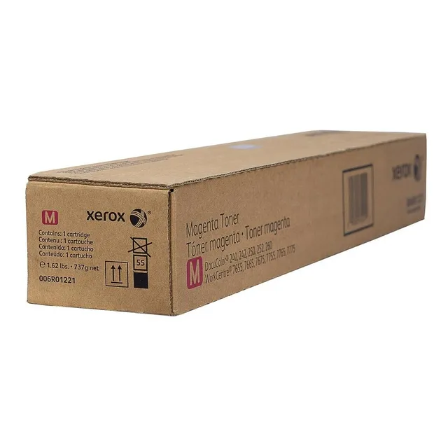Toner Xerox Original Color Magenta Docucolor 240 242 250 252 260 WorkCentre 7655 7665 7675 7755 7765 7775 Alta Capacidad 31,000 Páginas Código 006R01221 Cartucho Original Marca Xerox