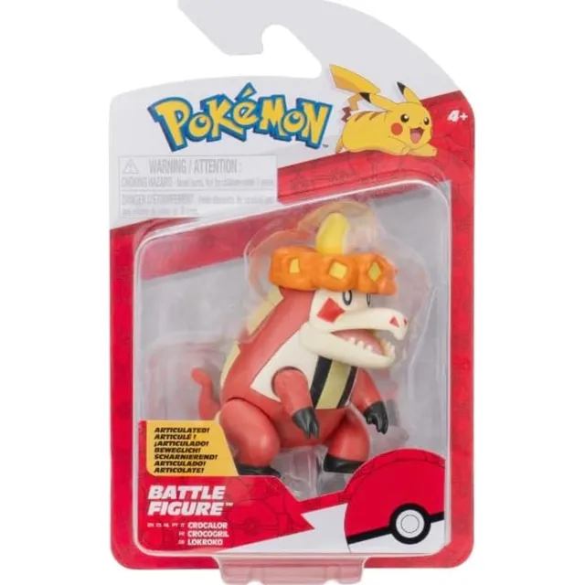 Pokémon 8 Cm - Battle Figure Crocalor (fuecoco) Jazwares 4+
