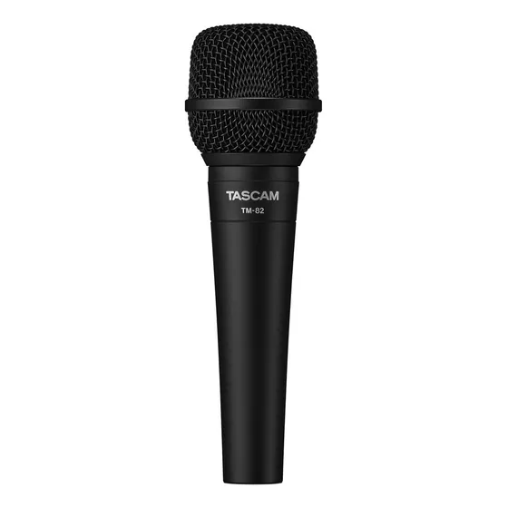Micrófono dinámico cardioide Tascam Tm-82 con tubo negro