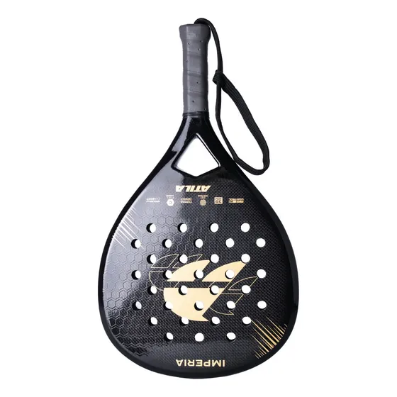 Paleta Padel Imperia Diamante Full Carbono. Atila Color Dorado