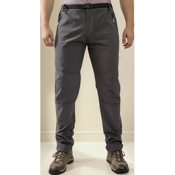 Pantalón Softshell Outdoor Impermeable Hombre Con Micropolar