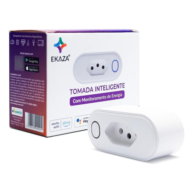 Tomada Inteligente Wifi Smart 16a Automação Alexa C/ Medição Tomada Inteligente Wifi Smart 16a Automação Alexa C/ Medição