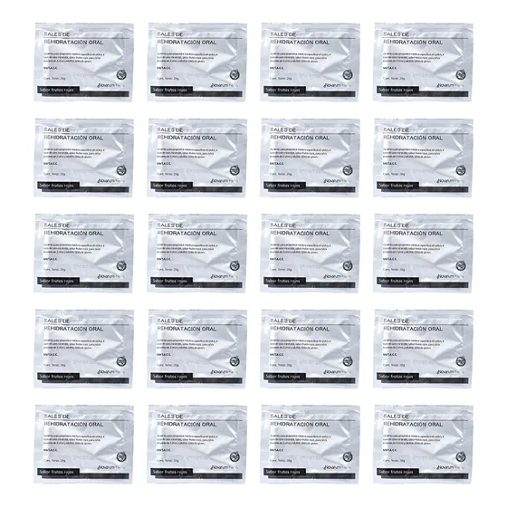 20 Sales De Rehidratación Oral Hospitalaria Frutos Rojos 28g